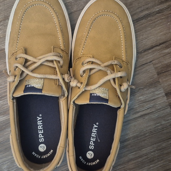 Sperry Tan Boat Shoes Nautical Size 6.5 Womens Or Size 5 Mens - Picture 4 of 4
